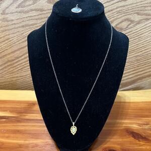 Vintage Freshwater Pearl on Gold Tone Pendant & Extra Sea Shell Pendant / Charm